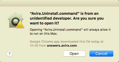 Rimuovere Avira con il proprio programma di disinstallazione