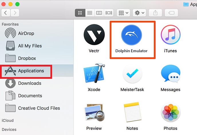 Disinstalla manualmente Dolphin su Mac