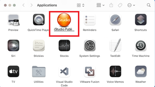 Rimuovi manualmente iStudio Publisher dal Mac