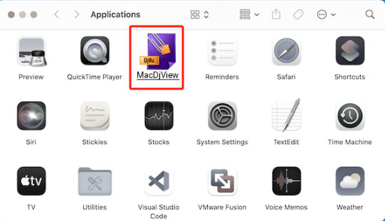 Disinstalla MacDjView dal mio Mac