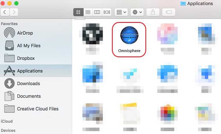Come disinstallare manualmente Omnisphere su Mac