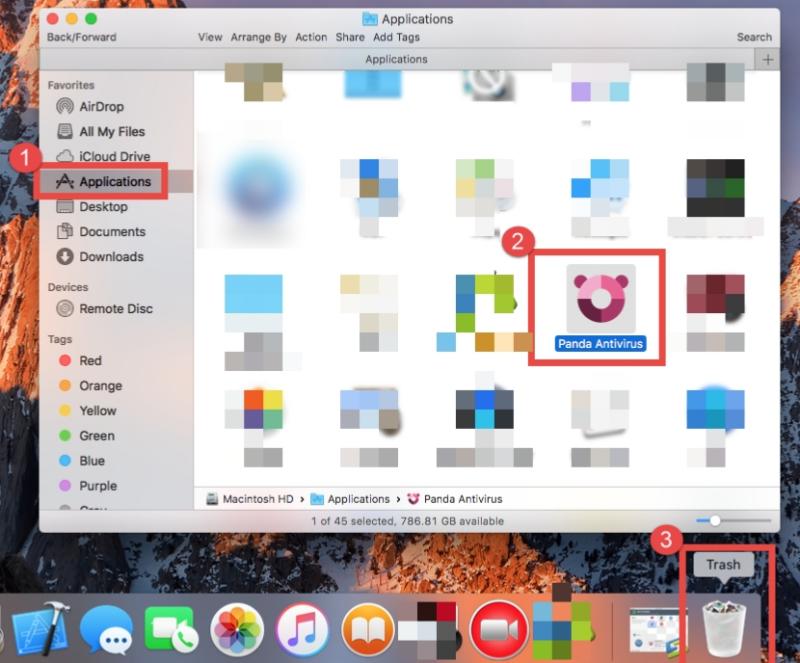 Rimuovere Panda Antivirus dal Mac manualmente