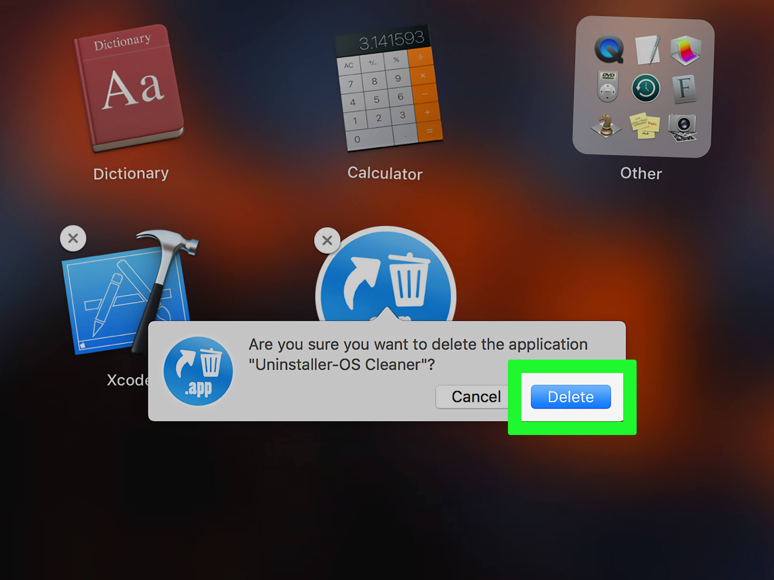 Disinstalla programmi su Mac