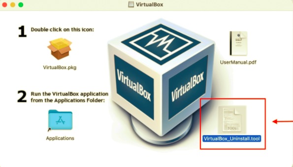 Disinstalla VirtualBox dal Mac usando Terminal