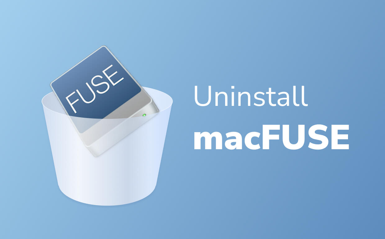 Disinstalla macFUSE