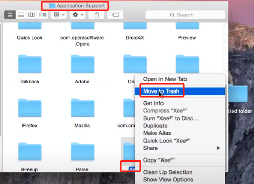 Disinstalla Xee su Mac passo dopo passo