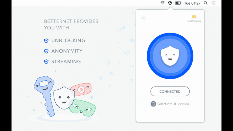 Betternet VPN gratuita per Mac