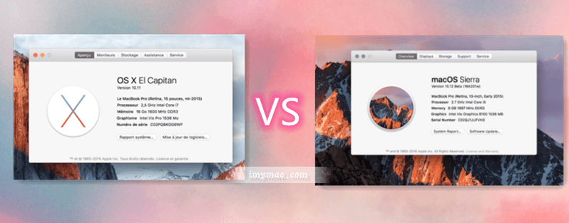 El Capitan contro macOS Sierra