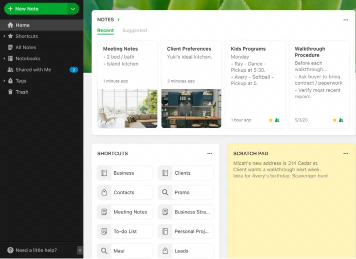 Le migliori app per prendere appunti per Mac - Le migliori app per prendere appunti per Mac - Evernote