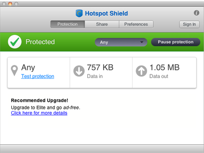 Hotspot Shield VPN gratuita per Mac