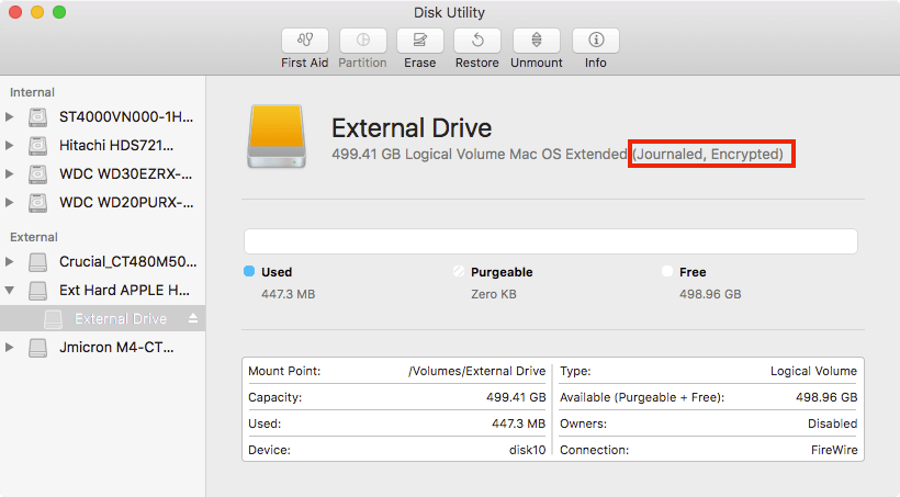 Come crittografare i file su Mac Disk Utility