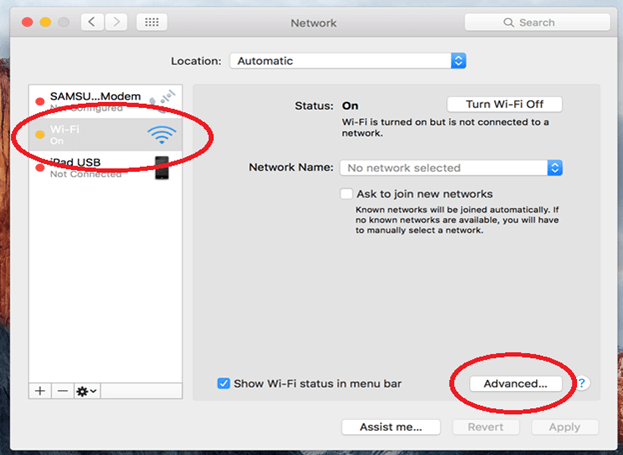 Come dimenticare una rete su MacBook