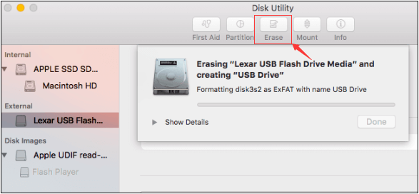 Formatta un'unità USB su FAT32 su Mac