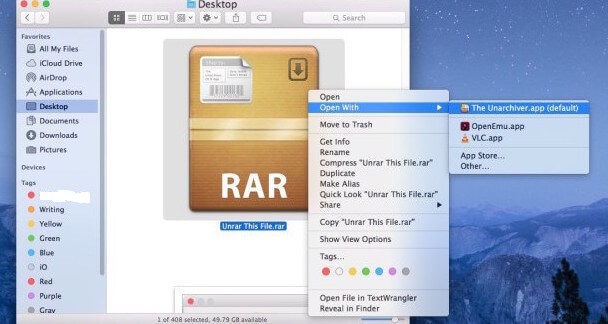 Aprire i file 7 zip su Mac con Unarchiver