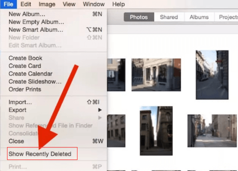 Elimina le foto da iPhoto su Mac