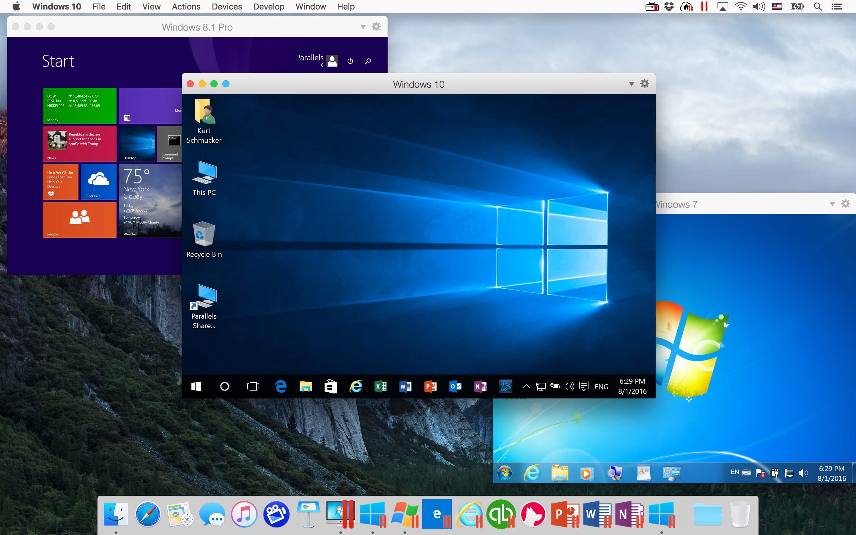Parallels Desktop su Mac