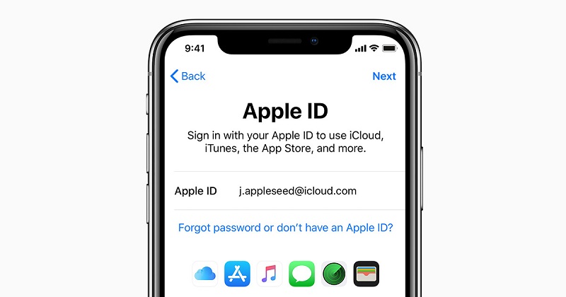 Accedi al tuo ID Apple