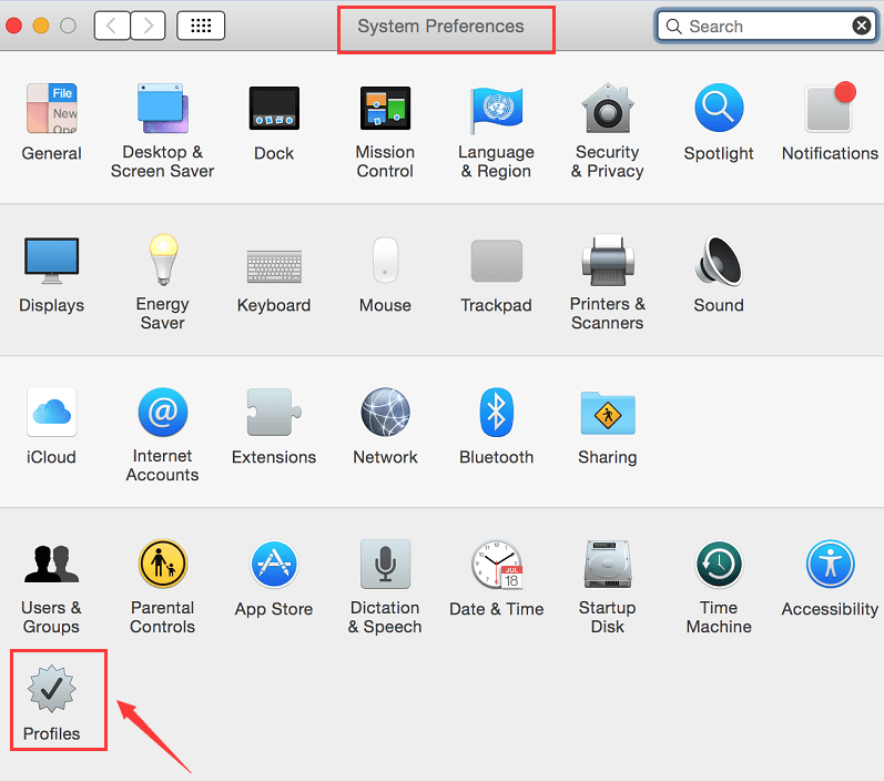 Elimina vari profili dannosi all'interno del tuo Mac