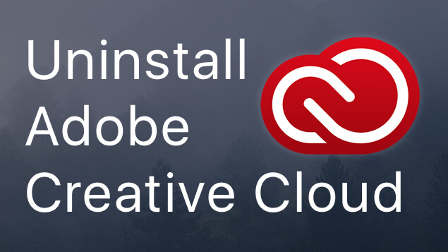 Disinstallare Creative Cloud