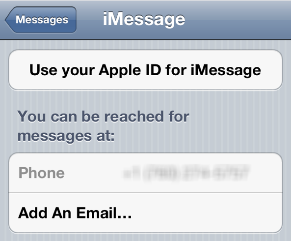 Usa il tuo ID Apple per iMessage