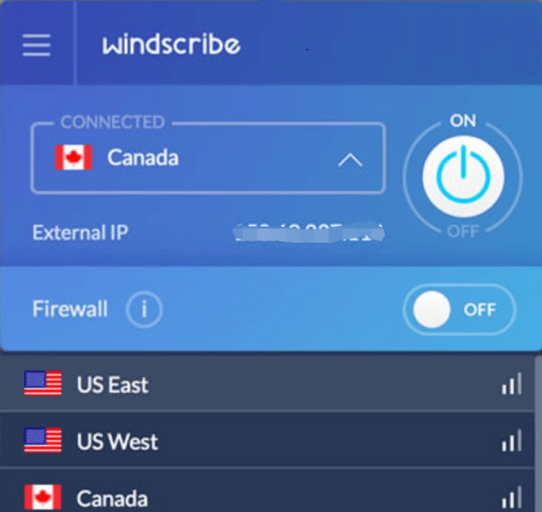 Windscribe VPN gratuita per Mac