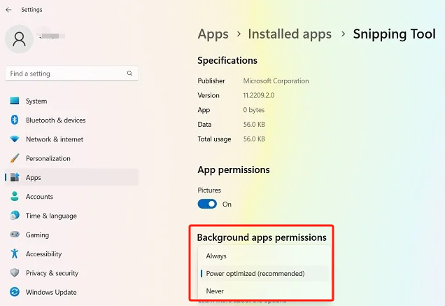 Abilita le autorizzazioni dell'app per correggere lo strumento di cattura che non funziona