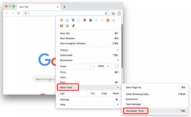 Acquisisci uno screenshot a scorrimento su Mac con Chrome