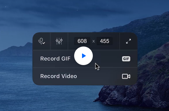 Registra GIF su Mac con CleanShot X