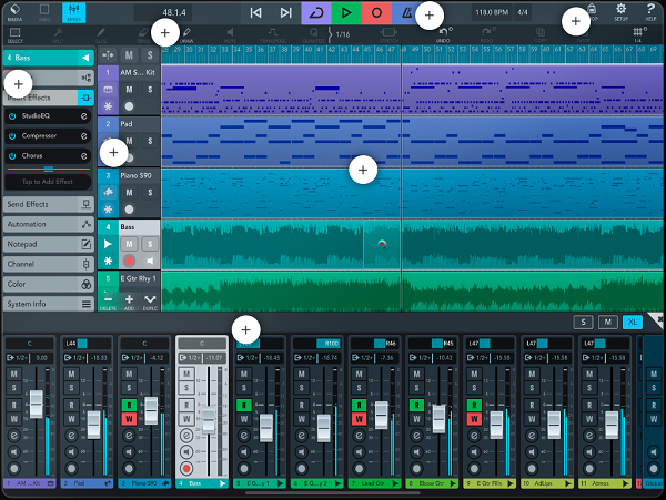 Software di registrazione musicale per Chromebook - Cubasis 3