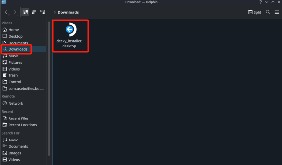 Scarica Decky Loader per registrare su Steam Deck