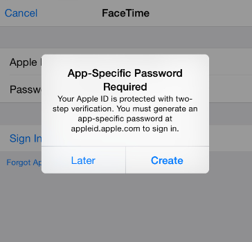 Abilita l'autenticazione a due fattori su FaceTime