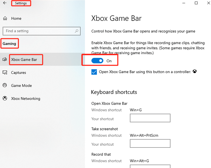Suggerimenti per registrare su Xbox