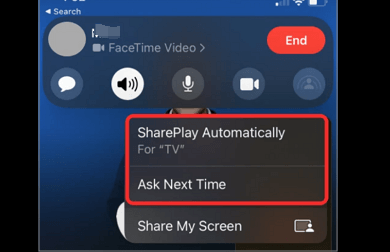 Guarda un film su FaceTime con qualcuno