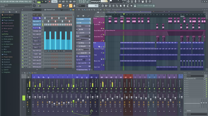 Software di registrazione musicale per Chromebook - FL Studio