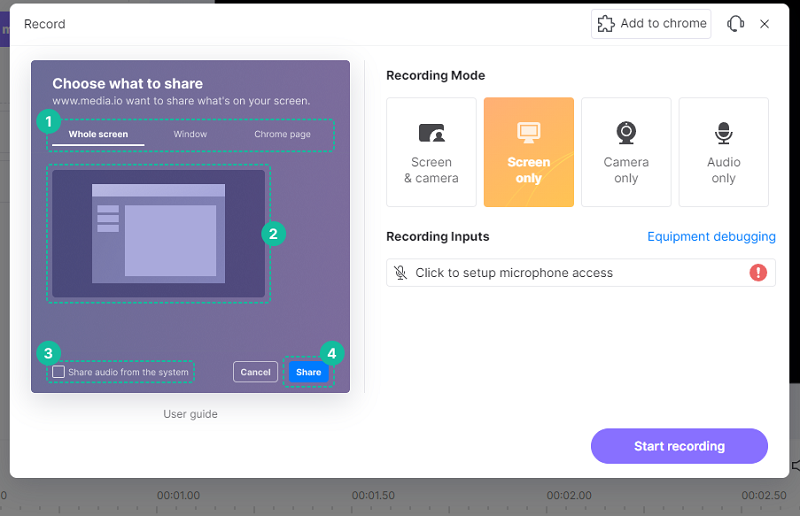 Media.io Registratore audio YouTube