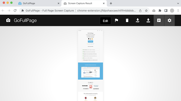 Acquisisci uno screenshot a pagina intera su Mac tramite GoFullPage