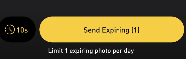 Screenshot delle foto in scadenza di Grindr