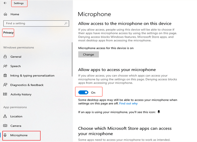 Imposta il microfono per correggere PowerPoint che non registra l'audio
