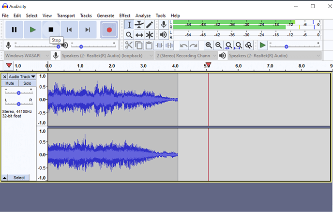 Registra audio dal computer gratuitamente con Audacity