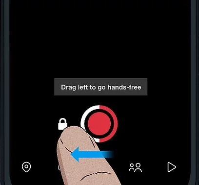 Registra su Snapchat senza tenere premuto il pulsante