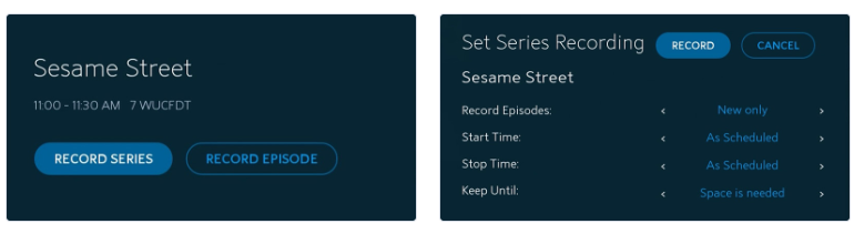 Registra su Spectrum Cloud DVR
