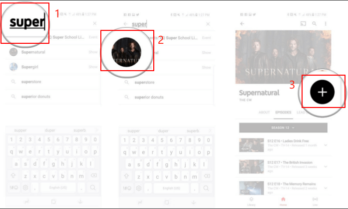 Registra YouTube TV su un telefono