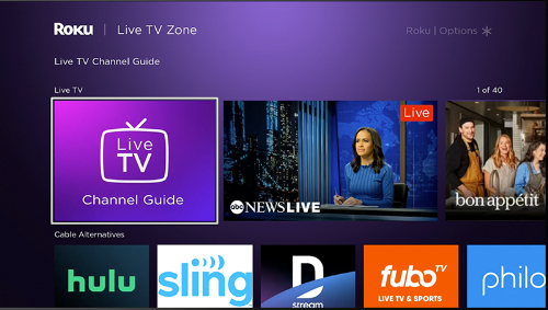 Registra la TV via antenna con Roku
