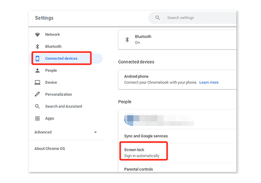 Disattiva la registrazione dello schermo sul Chromebook