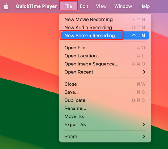 Registra lo schermo del Mac con QuickTime