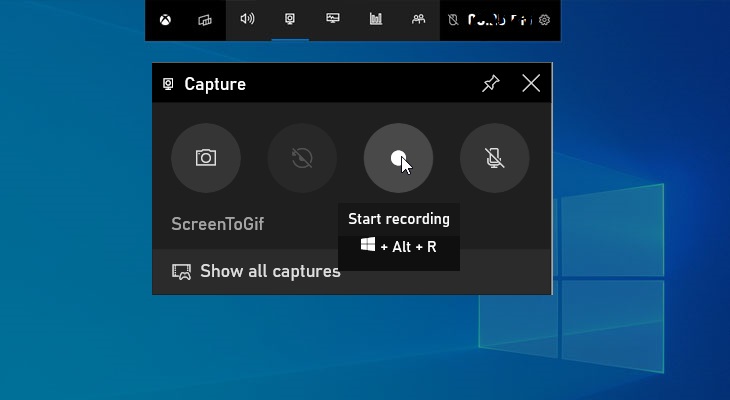 Registrazione dello schermo su Windows 10 con Xbox Game Bar
