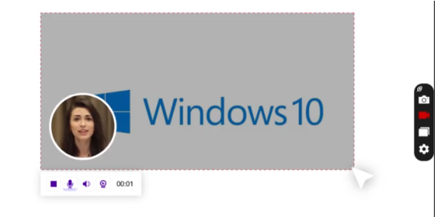 Cattura uno screenshot parziale su Windows tramite ScreenRec