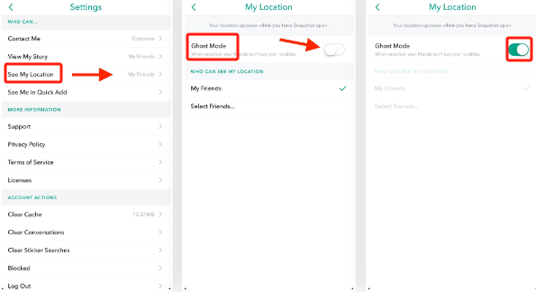 Qualcuno è attivo su Snapchat con la propria posizione live