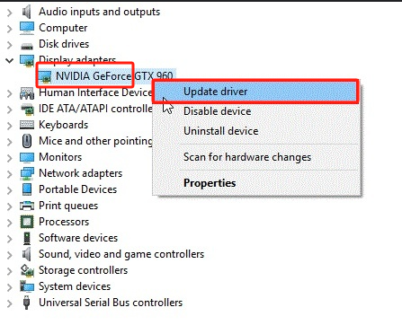 Aggiorna i driver della GPU per correggere il codice di errore GeForce Experience 0x0003