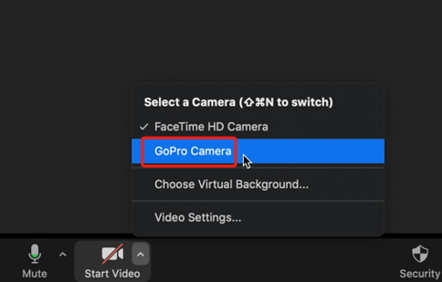 Usa GoPro come webcam su Windows